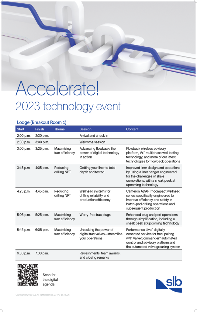 Accelerate Agenda Poster